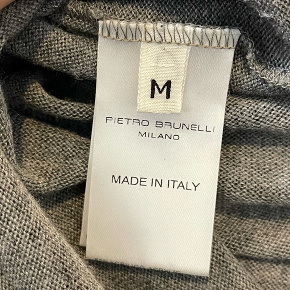 Pietro Brunelli Maternity Gray Asymmetrical Pullover Poncho Like Sweater Size M - Picture 12 of 12